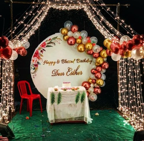 birthday backdrop fairy lights 10k