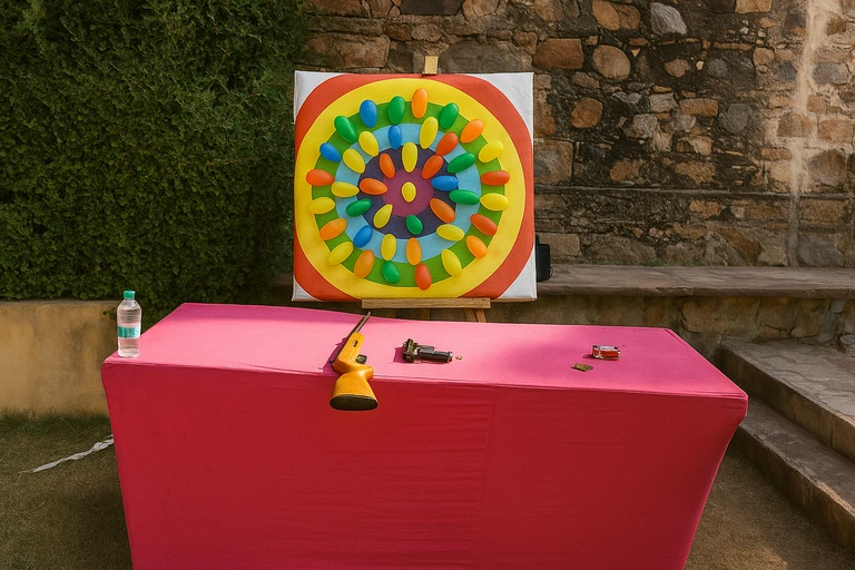 balloon shooting game on rent in delhi ncr